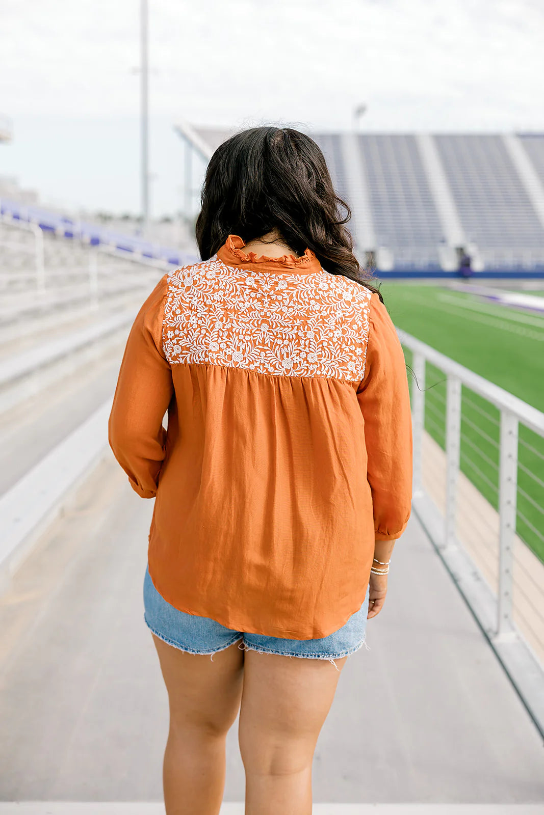 THE JANE BURNT ORANGE TOP