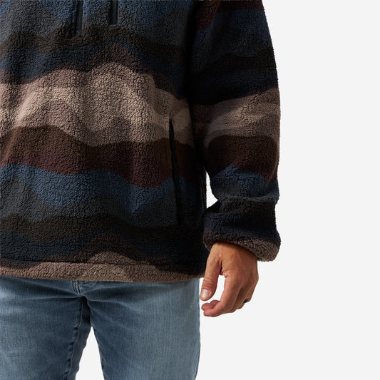BURLEBO SHERPA QUARTER ZIP - WAVE ON WAVE