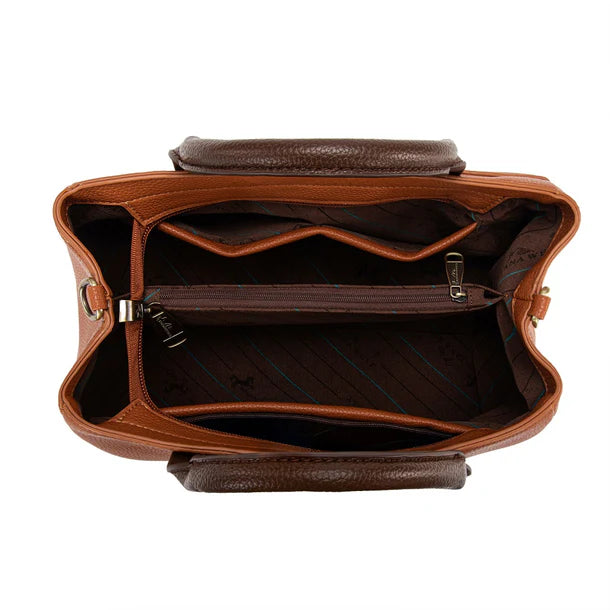 Montana West Cactus Embellished Crossbody Bag - Brown