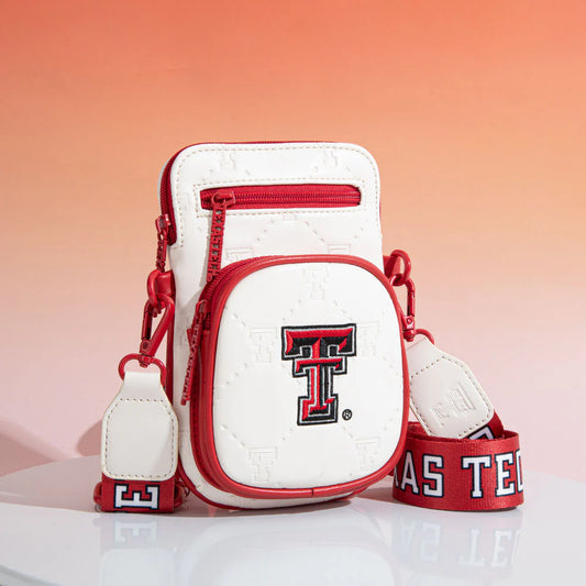 MONTANA WEST TEXAS TECH UNIVERSITY RED RAIDERS CROSSBODY BAG - Beige