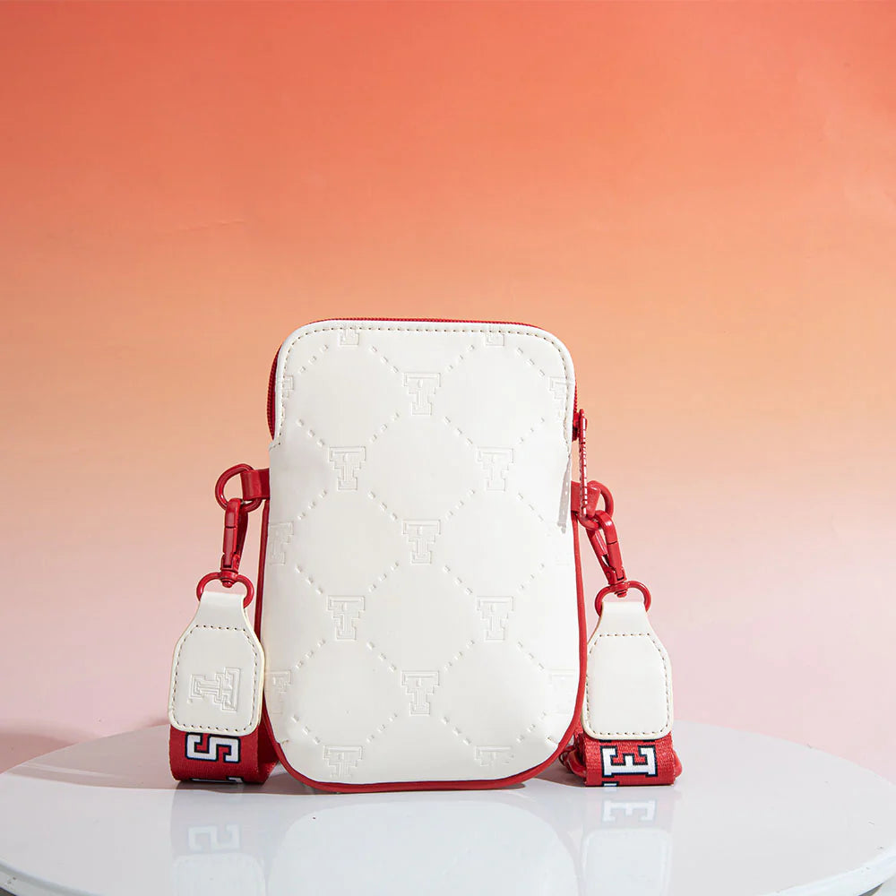MONTANA WEST TEXAS TECH UNIVERSITY RED RAIDERS CROSSBODY BAG - Beige
