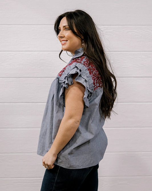 THE EMMA TOP - RED