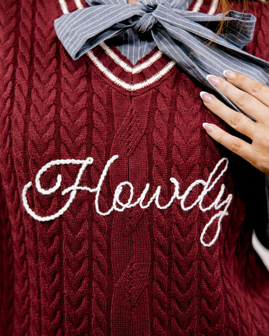 KOTI HOWDY MAROON VEST