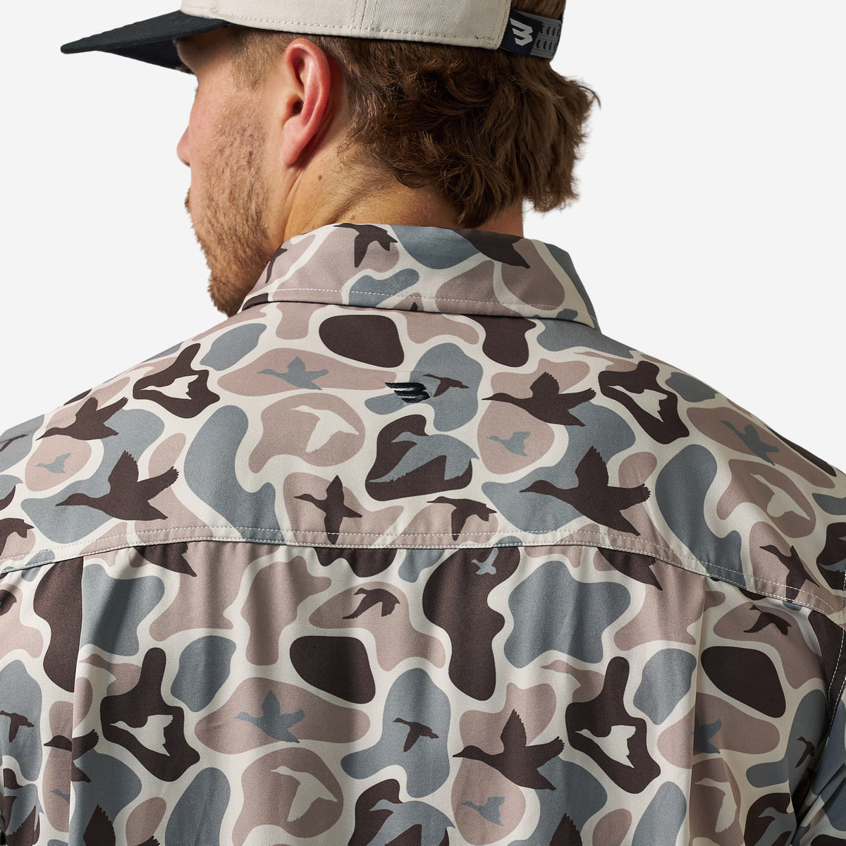 Burlebo PERFORMANCE BUTTON UP - MALLARD MAYHEM CAMO
