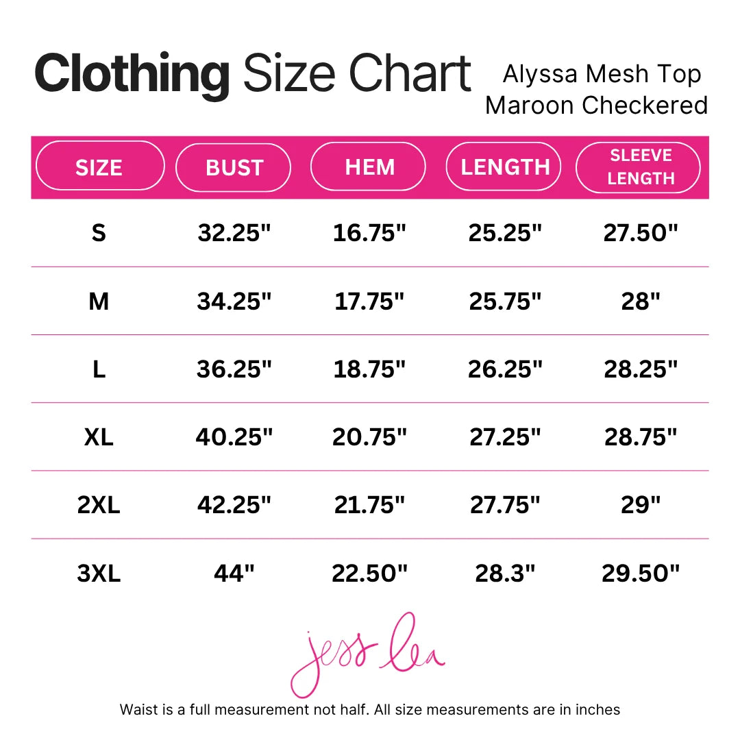 ALYSSA MESH TOP - BLACK CHECKERED