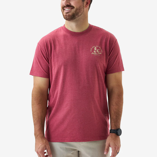 Burlebo Adult Short Sleeve Tee - CLASSIC DUCK - HEATHER RED