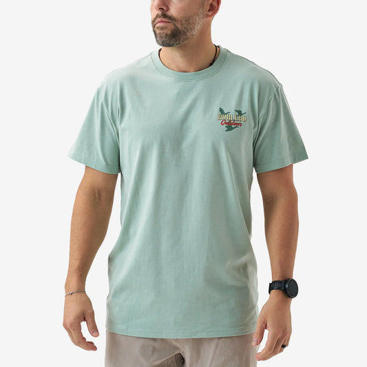 Burlebo Adult Short Sleeve Tee - FIELD COMPANION - HEATHER SAGE