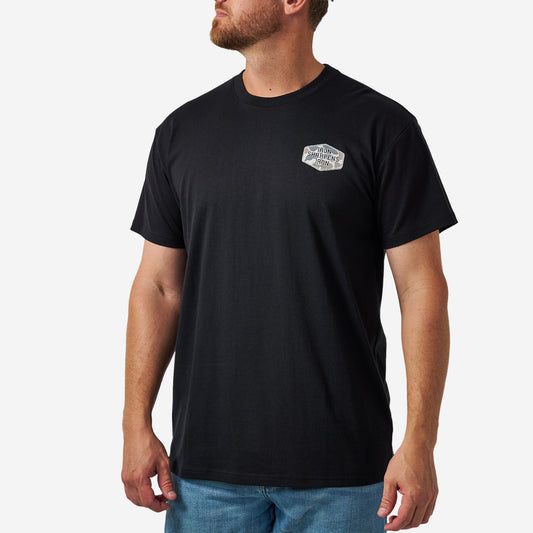BURLEBO SHORT SLEEVE TEE - IRON SHARPENS IRON - BLACK