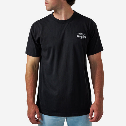 BURLEBO SHORT SLEEVE TEE - LOCAL RANCHER - BLACK