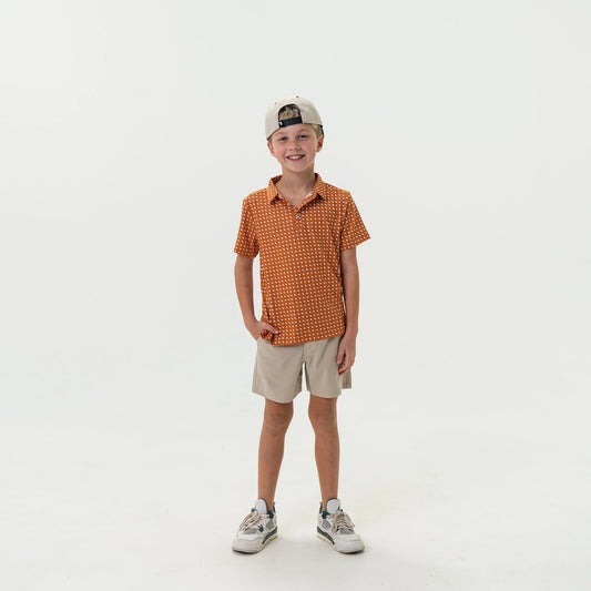 Burlebo Youth Polo - Texas - Orange & White