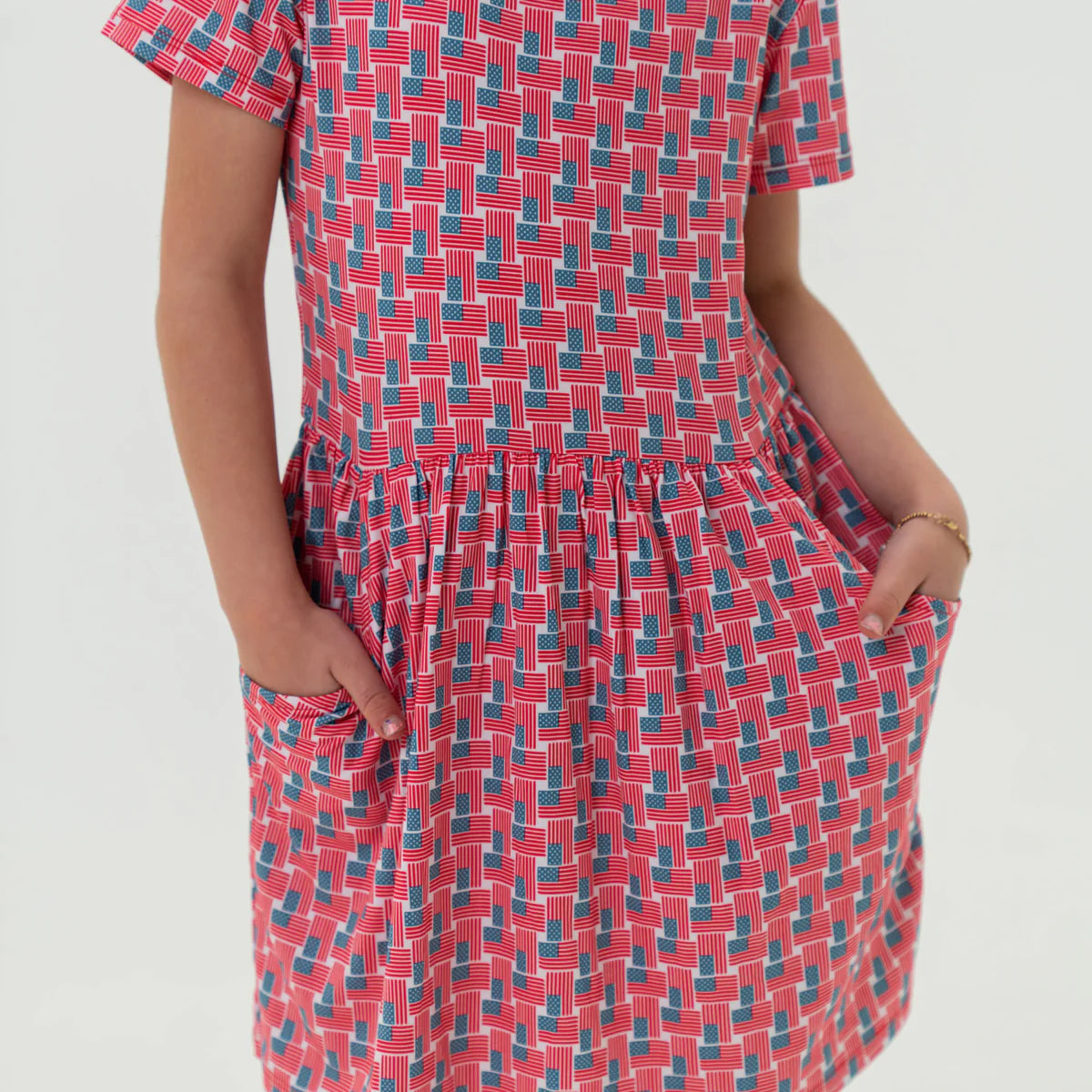 Burlebo Youth Moxie Dress - American Flags