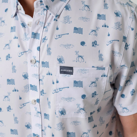 Burlebo Performance Button Up - America the Great