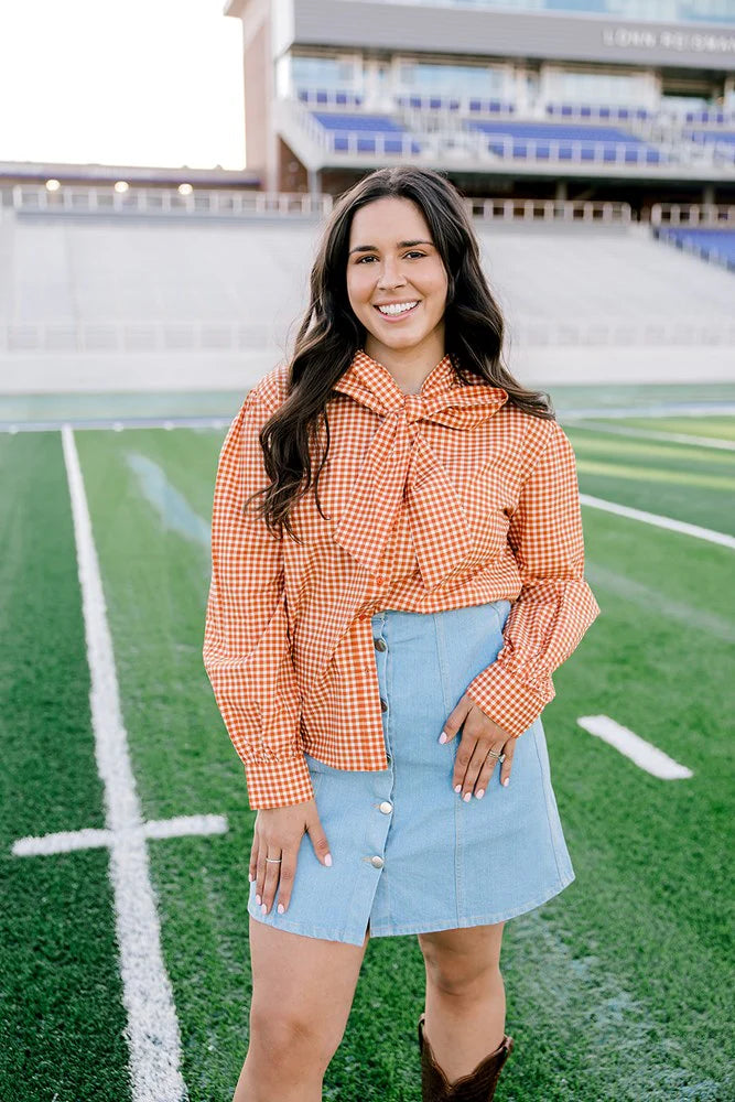 THE SADIE BURNT ORANGE TOP