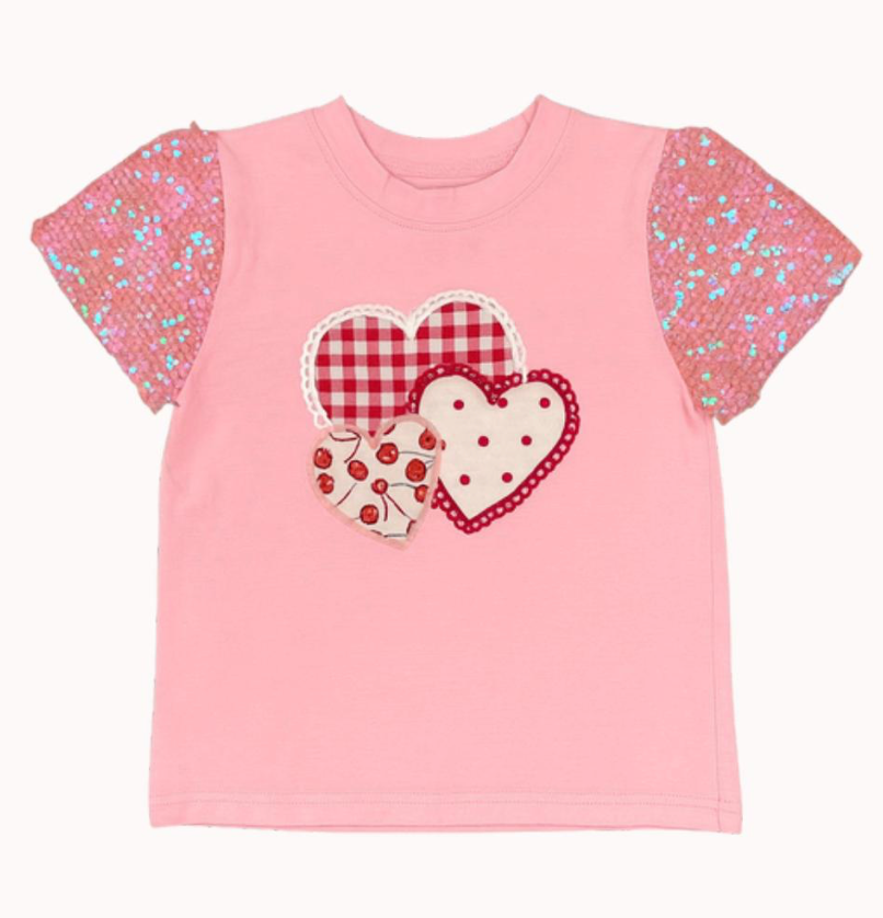 THREE SWEET HEARTS PRINCESS TOP