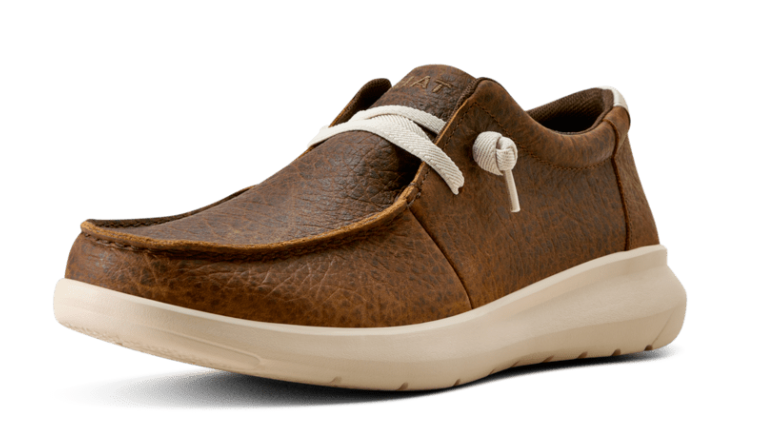 ARIAT MENS HILO SHOE WARM BROWN ELEPHANT PRINT