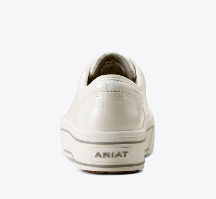 ARIAT WOMEN'S SKYLAR SHOES PATENT WHITE CROC PRINT
