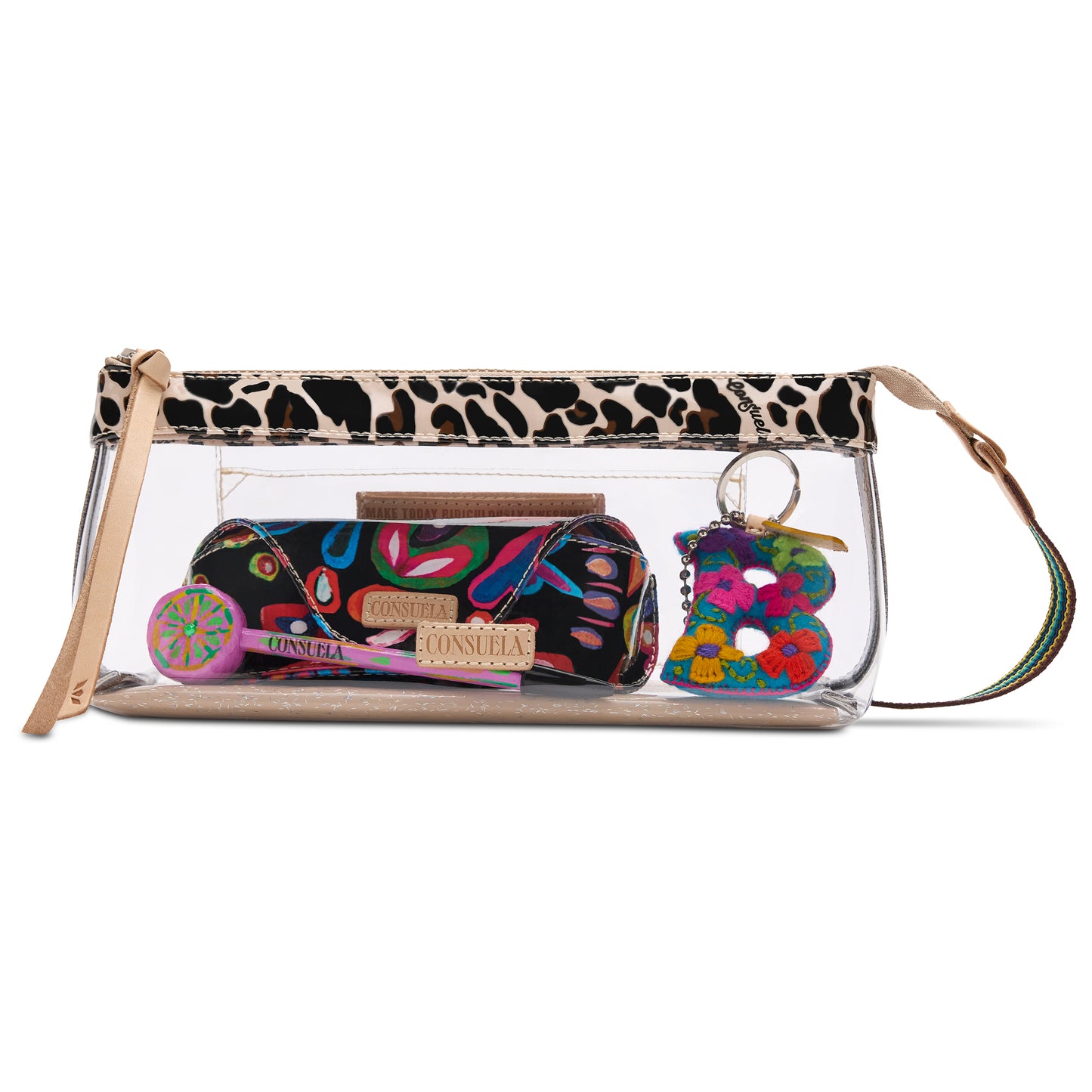 CONSUELA MONA BROWN CLEAR TOOL BAG