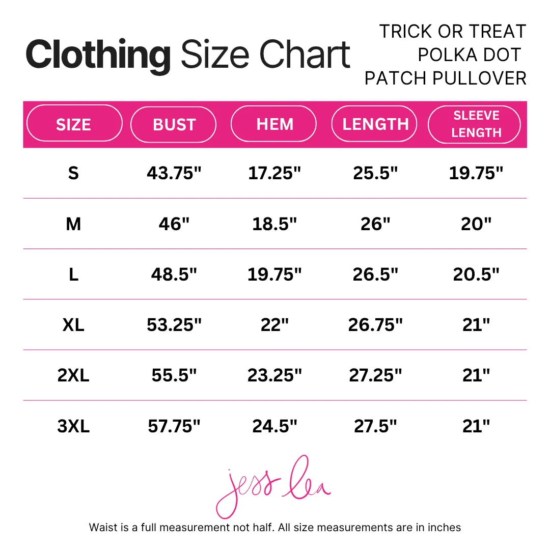 TRICK OR TREAT POLKA DOT PATCH PULLOVER