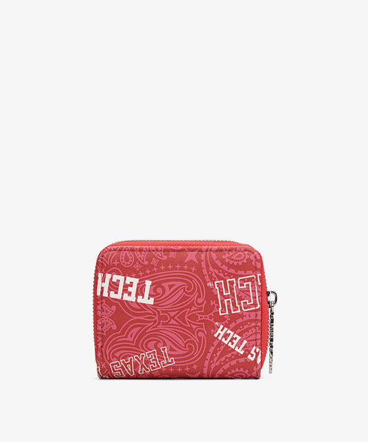 MONTANA WEST LICENSED TEXAS TECH UNIVERSITY RED RAIDERS MINI WRISTLET WALLET - RED