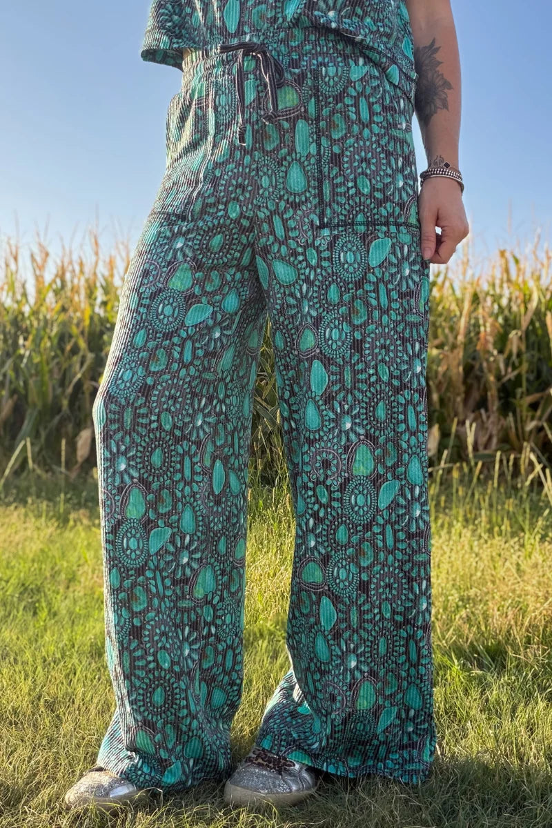 COWGIRL TURQUOISE CLUSTER PANTS