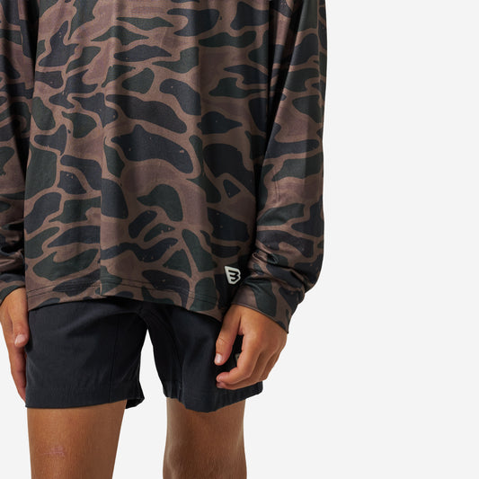 BURLEBO YOUTH PERFORMANCE HOODIE - BENDITA CAMO