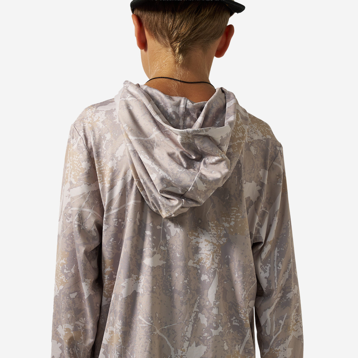 BURLEBO YOUTH PERFORMANCE HOODIE - DRIFTER CAMO