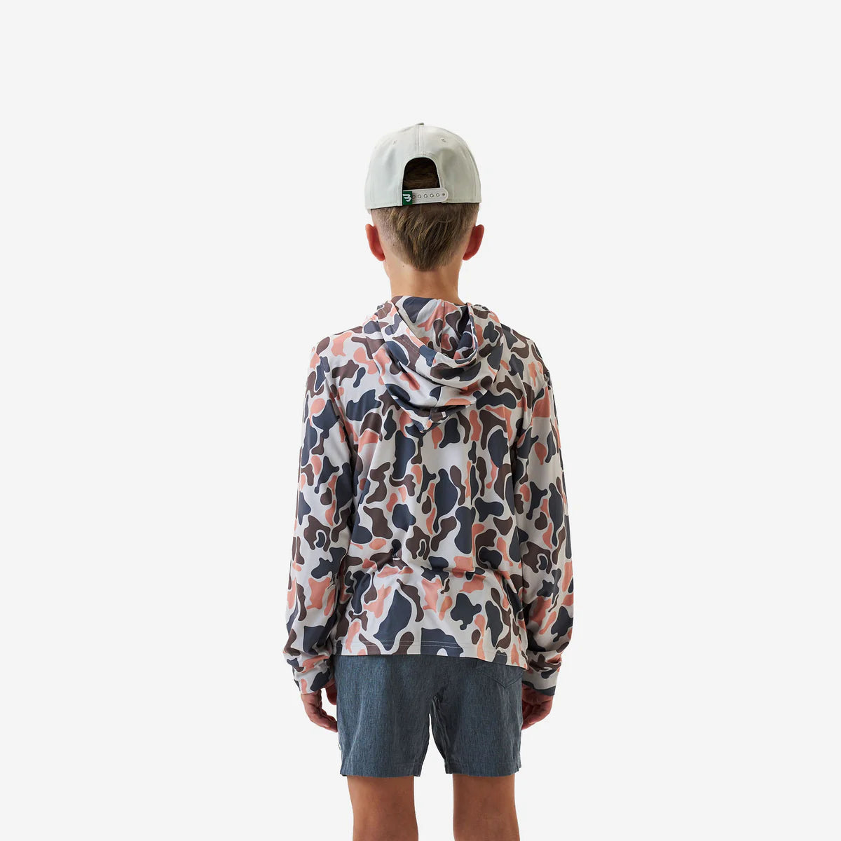 Burlebo Youth Performance Hoodie - VINTAGE CAMO