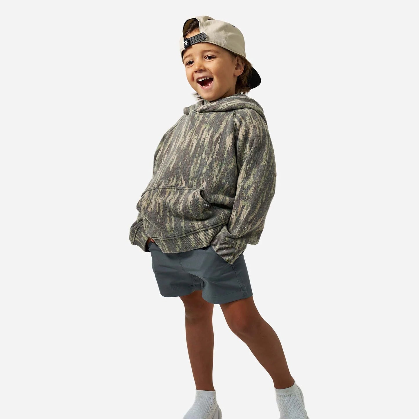 BURLEBO Youth Vintage Washed Hoodie - Midland Camo