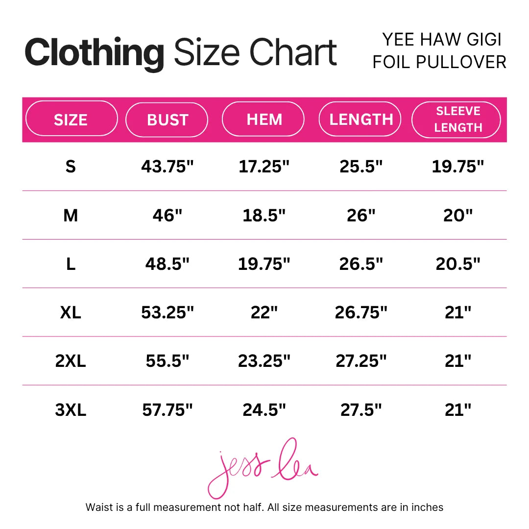 YEE HAW GIGI FOIL PULLOVER