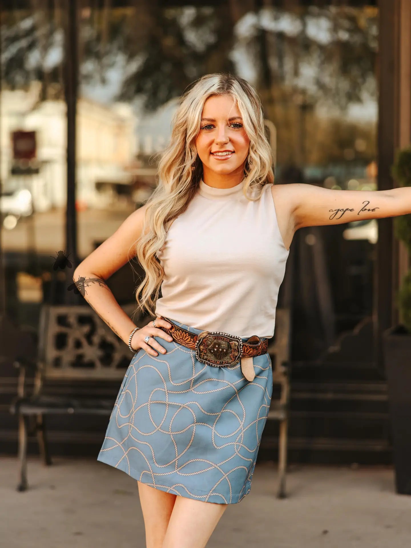 ROPE THE RANGE SKORT