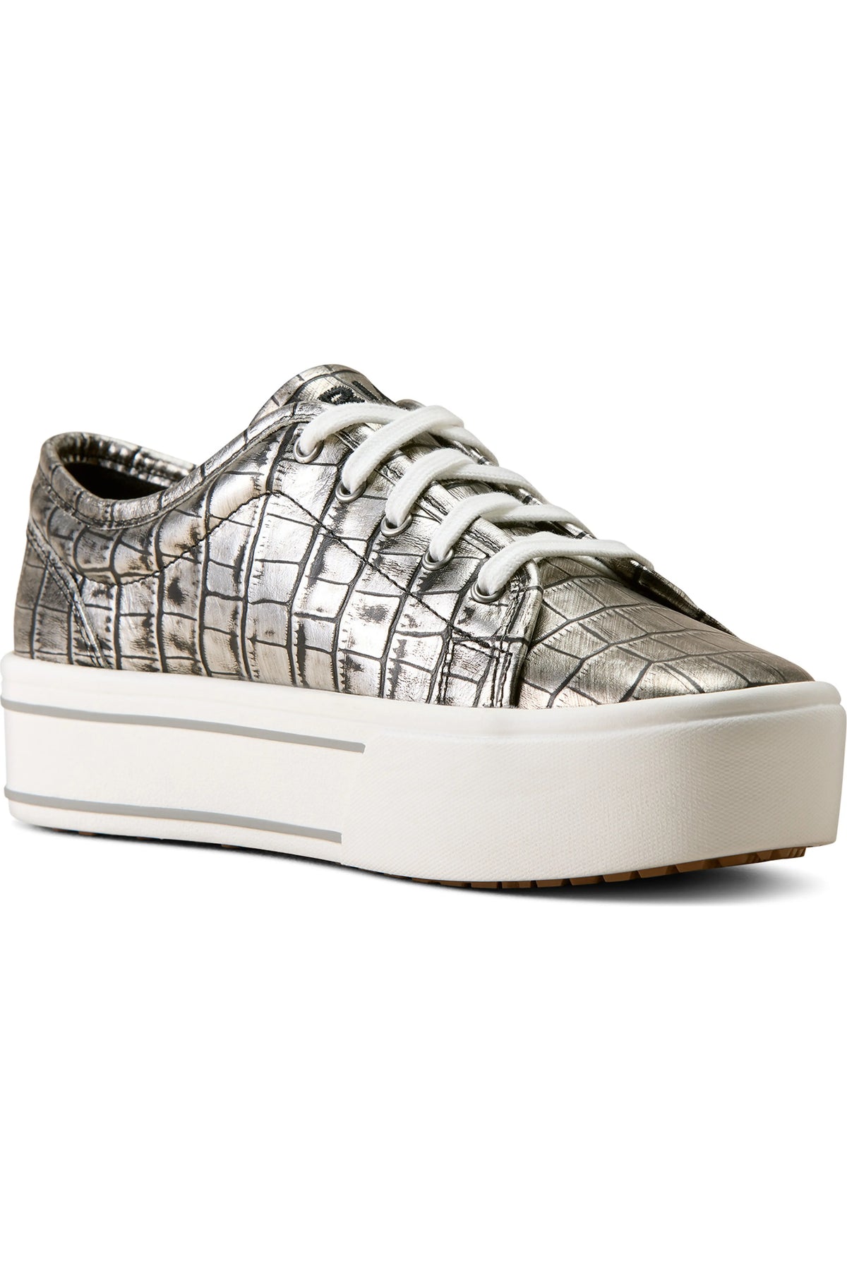 ARIAT WOMEN'S SKYLAR SHOES SILVER CROC PRINT