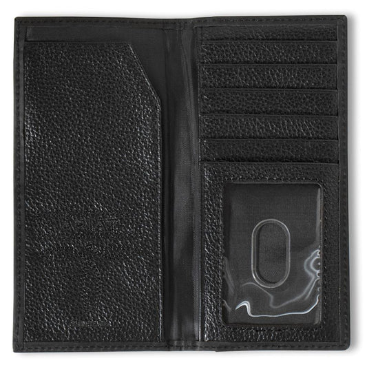 ARIAT YOUTH RODEO STYLE WALLET DIAMOND LACING SOUTHWESTERN FABRIC - BLACK