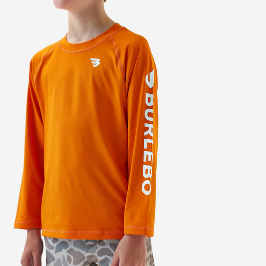 Burlebo Youth Rashguard - Orange and White