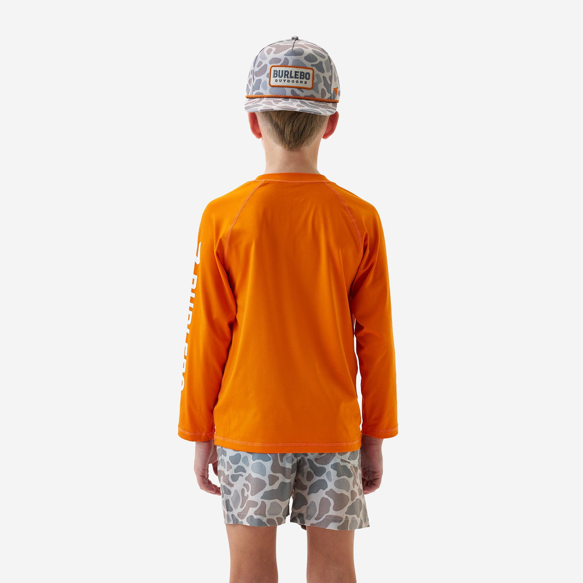 Burlebo Youth Rashguard - Orange and White