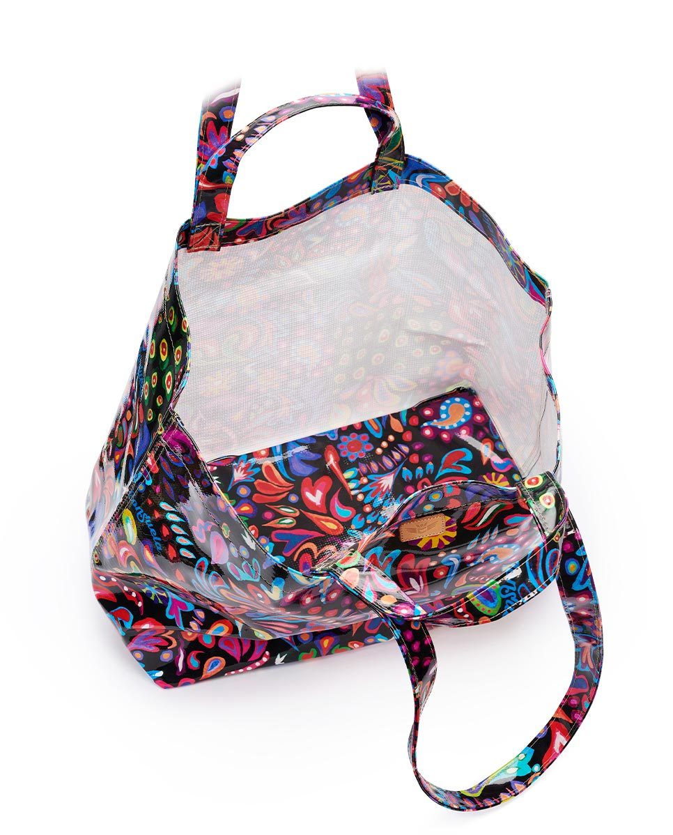 CONSUELA SOPHIE BLACK SWIRLY JUMBO GRAB 'N' GO BAG