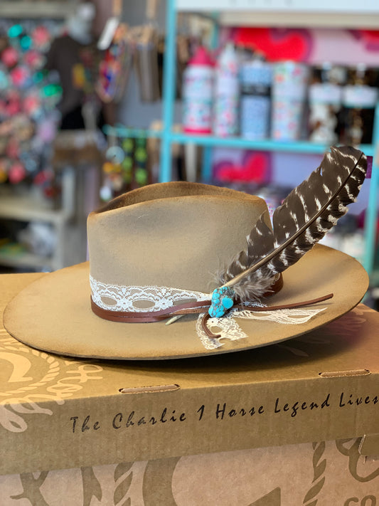 CHARLIE 1 HORSE SMOKESHOW FELT HAT