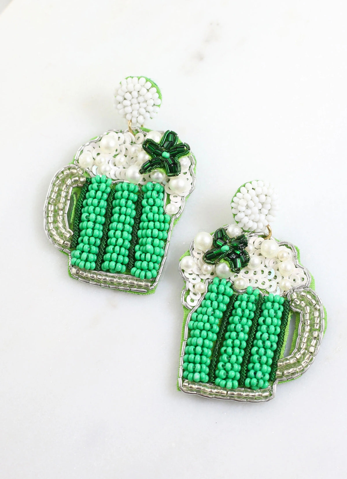 Savannah Irish Mug Earring GREEN