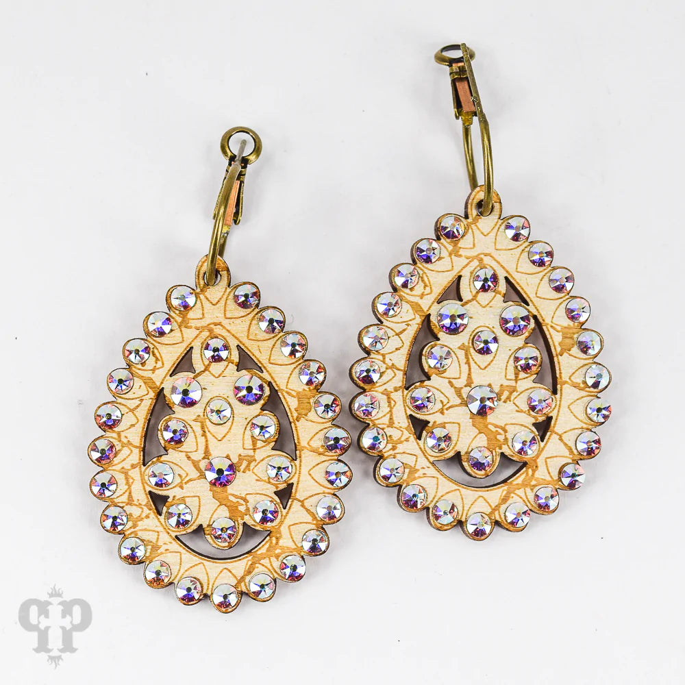 PINK PANACHE PEARL WHITE SMALL SANTA FE MINI HOOPS - PWAB