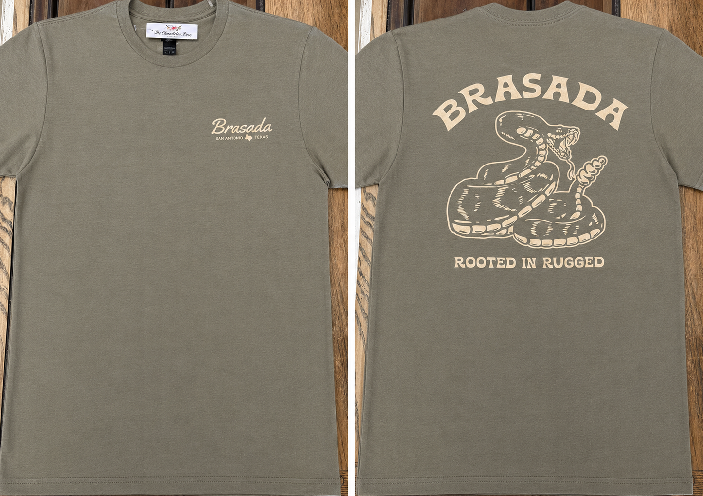 BRASADA THE RATTLER TEE - BROWN