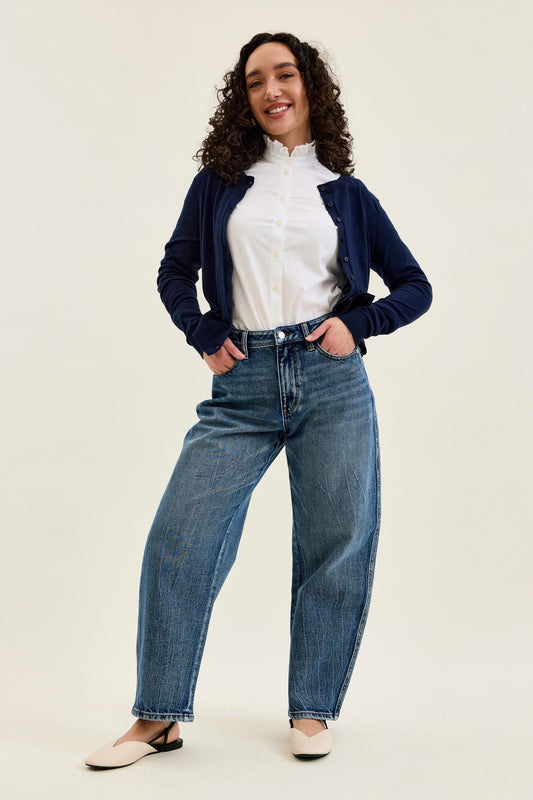 JUDY BLUE PETITE High Waist Rigid Magic MARLOW Arc DK Time Weathered Indigo