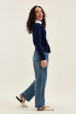 JUDY BLUE PETITE High Waist Rigid Magic MARLOW Arc DK Time Weathered Indigo