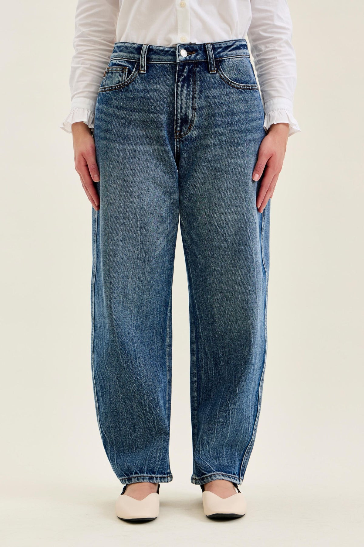 JUDY BLUE PETITE High Waist Rigid Magic MARLOW Arc DK Time Weathered Indigo
