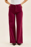 JUDY BLUE HIGH WAIST TUMMY CONTROL LUX RETRO WIDE WAVE POCKETS