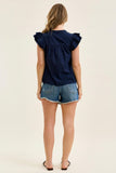 JUDY BLUE HIGH WAIST RIGID MAGIC CUT OFF SHORTS - DARK STONE