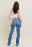 JUDY BLUE CORE HIGH WAIST CLASSIC CONTRAST WASH BOOTCUT JEANS - MEDIUM STONE