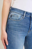 JUDY BLUE CORE HIGH WAIST CLASSIC CONTRAST WASH BOOTCUT JEANS - MEDIUM STONE