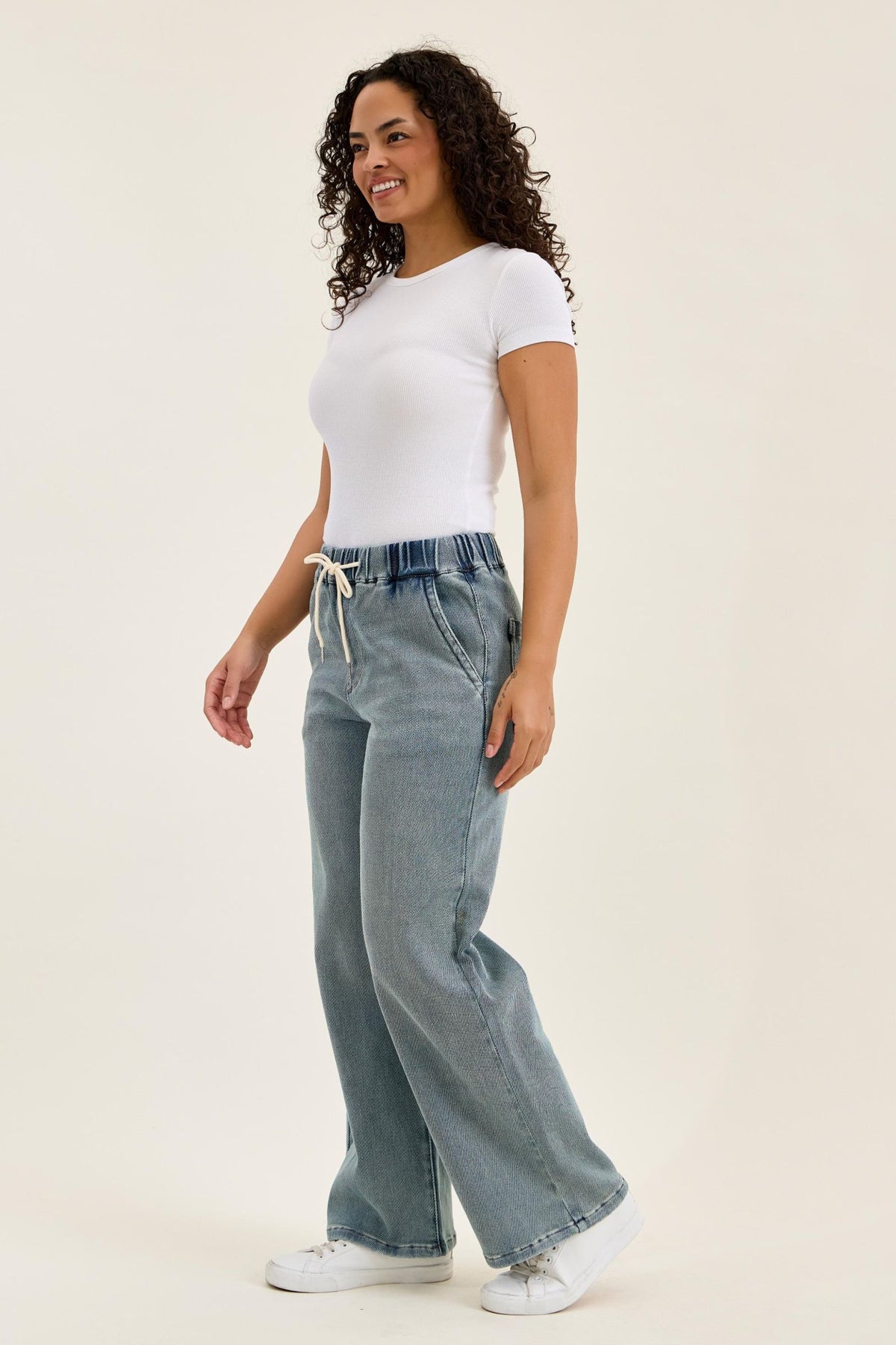 JUDY BLUE HIGH WAIST WILHELMINA BAGGY MEDIUM STONE BLUE