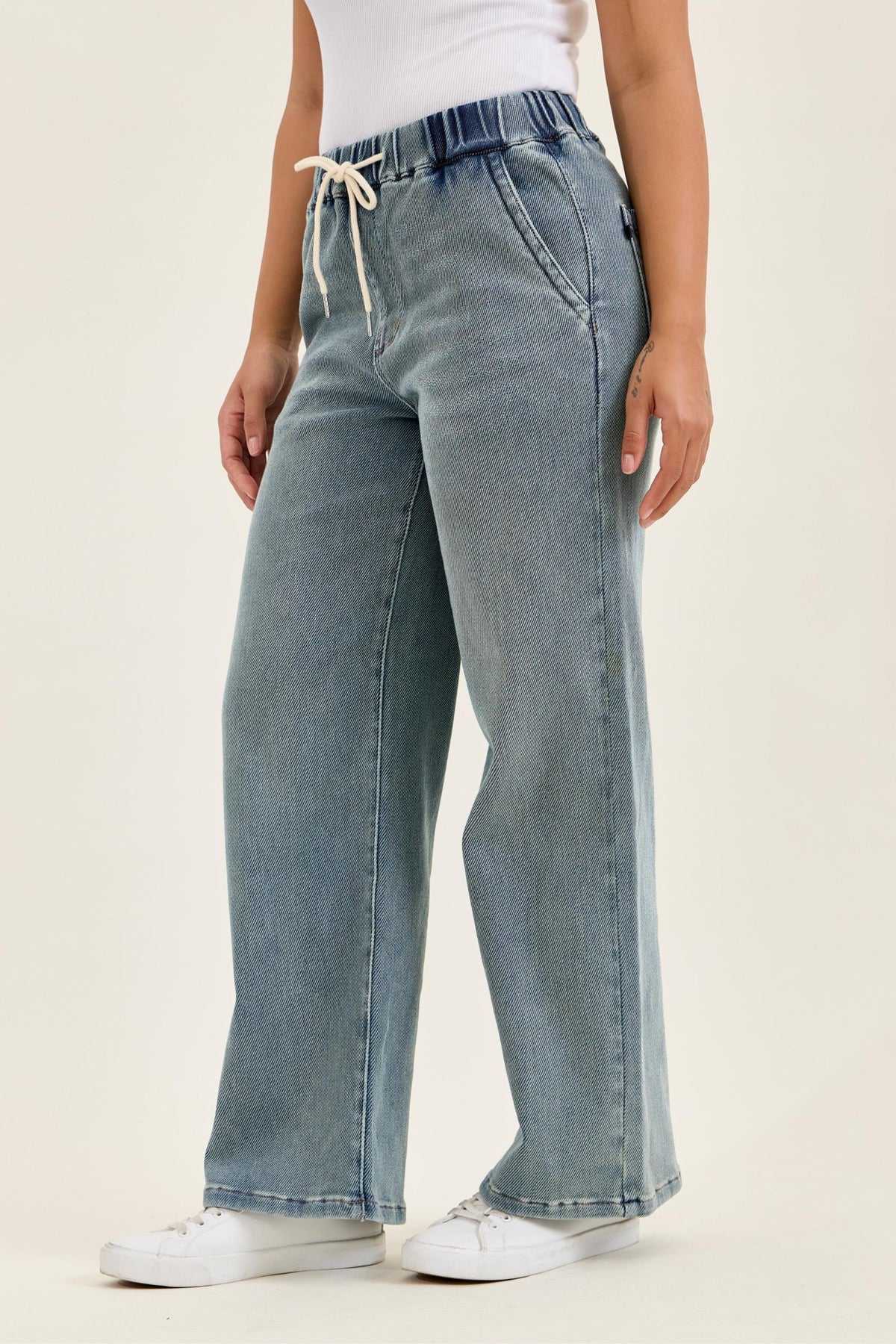 JUDY BLUE HIGH WAIST WILHELMINA BAGGY MEDIUM STONE BLUE