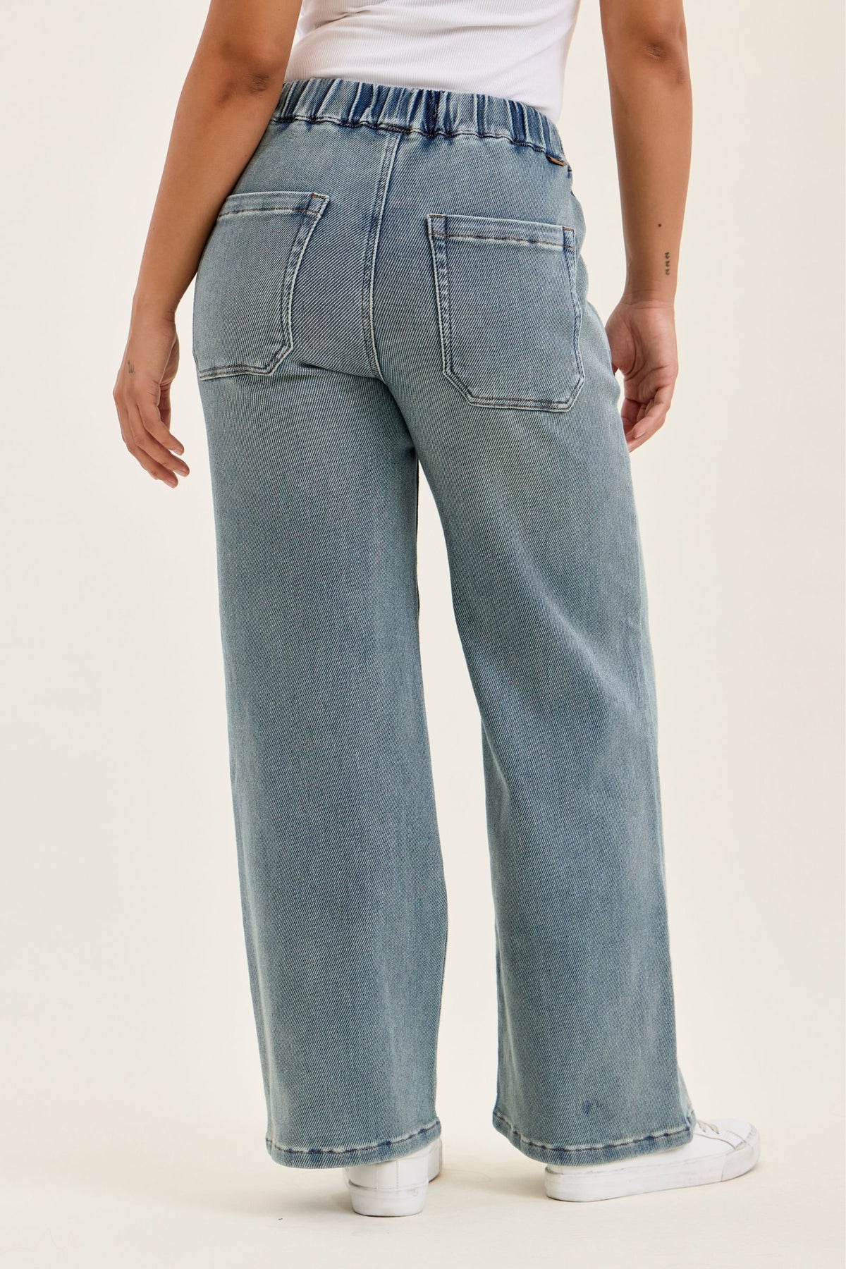 JUDY BLUE HIGH WAIST WILHELMINA BAGGY MEDIUM STONE BLUE