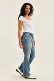 JUDY BLUE LOW RISE DAISY BOOTCUT MD GENIE BLUE JEANAS - MEDIUM STONE